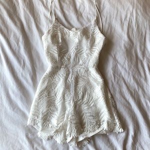 White lace romper